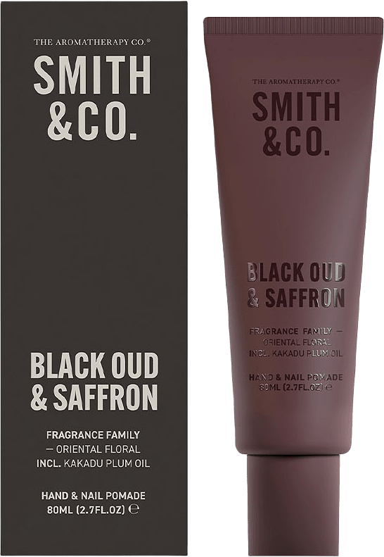 Hand & Nagelkräm Black Oud & Saffron, från Smith & Co.