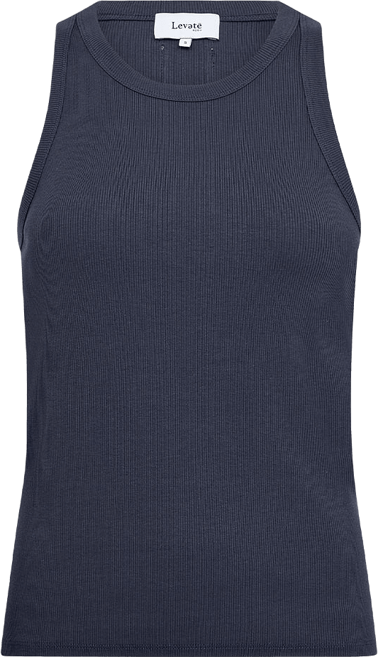 Lr-Numbia 1 Top, från Leveté Room, i färgen Dark Navy.