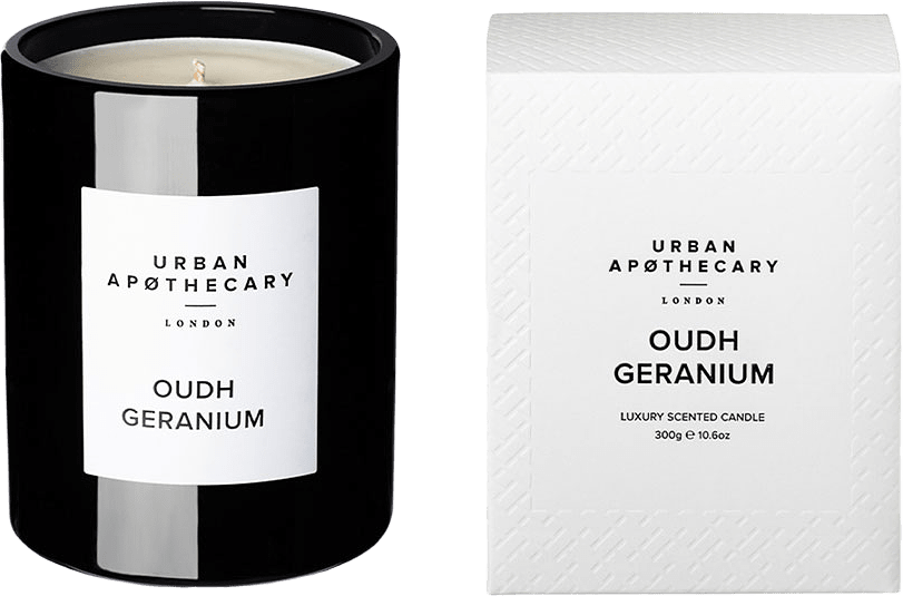 Doftljus Oudh Geranium, från URBAN APØTHECARY, i färgen 60tim.