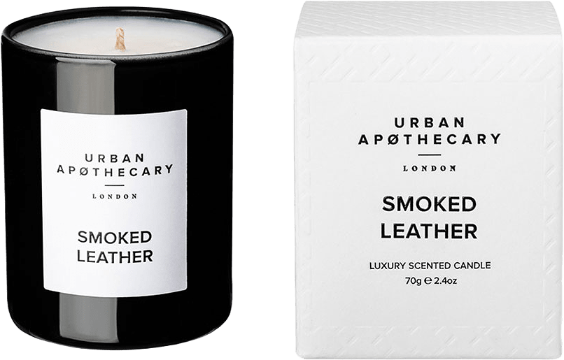 Doftljus Smoked Leather, från URBAN APØTHECARY, i färgen 15tim.