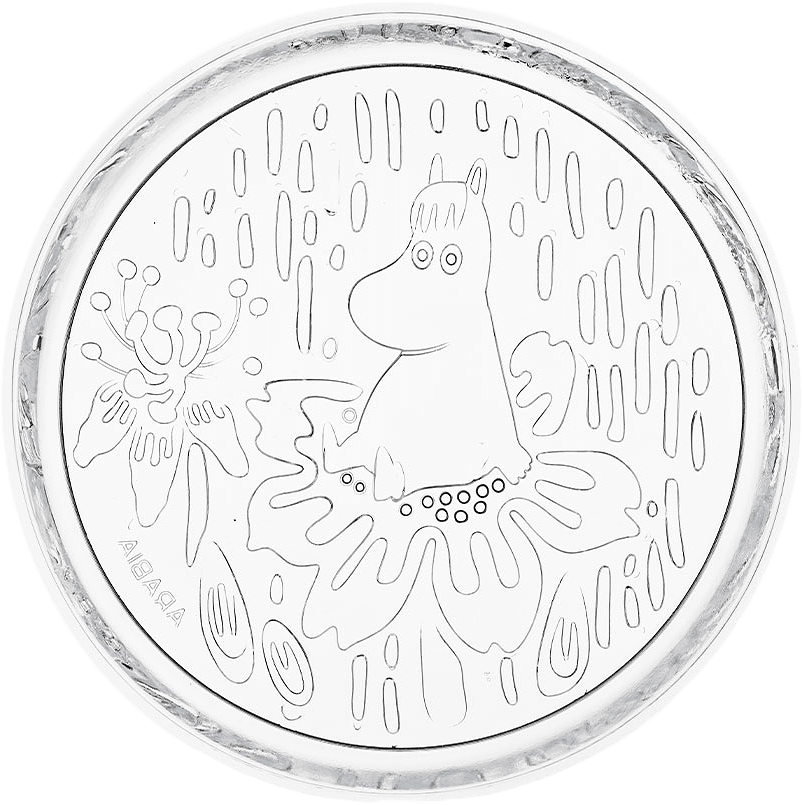 Mumin Tallrik 155Mm Klar, från Arabia, i färgen Klar.