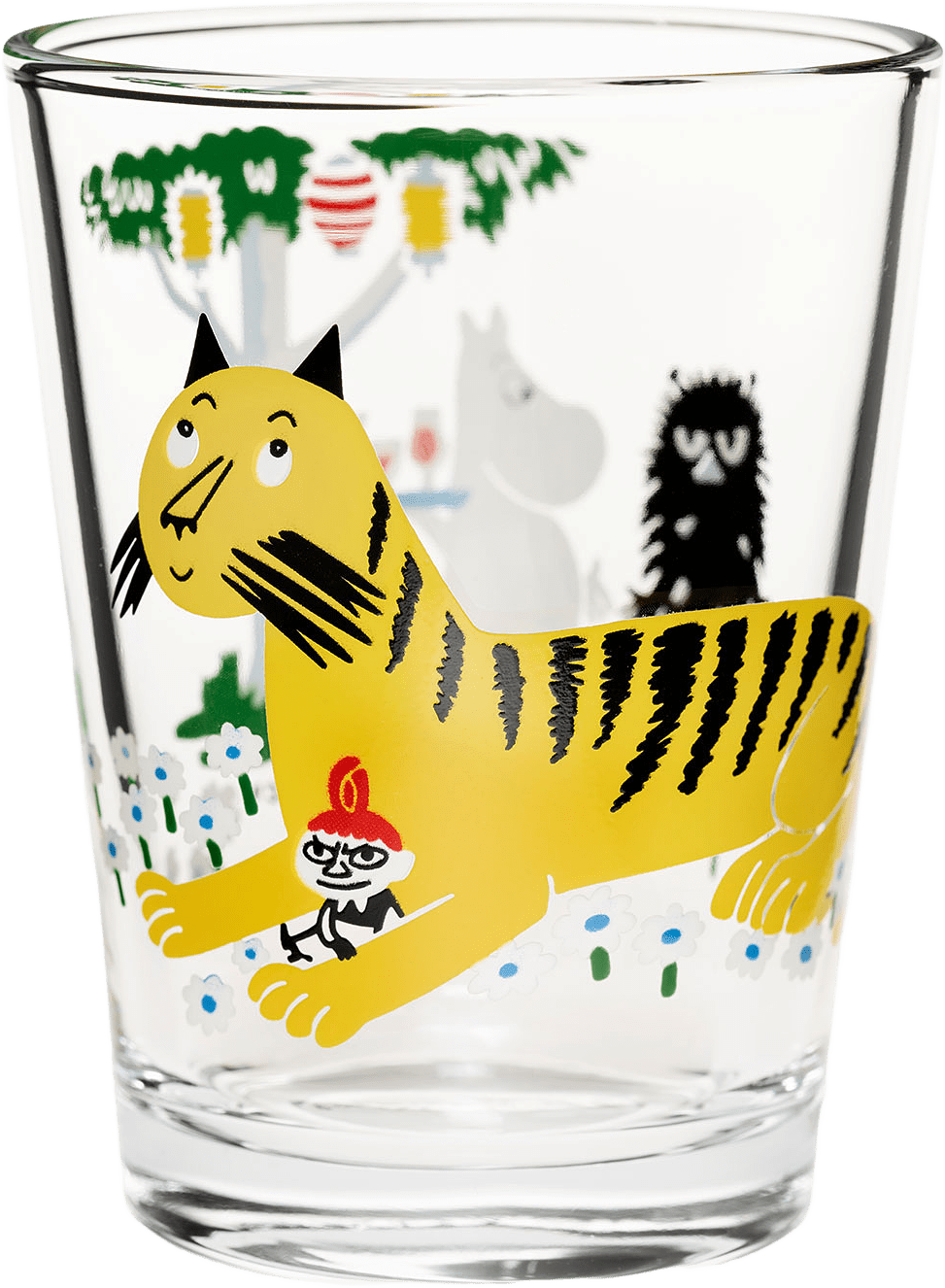 Mumin Glas 22Cl Trädgårdsfest, från Arabia, i färgen Flerfärgad.