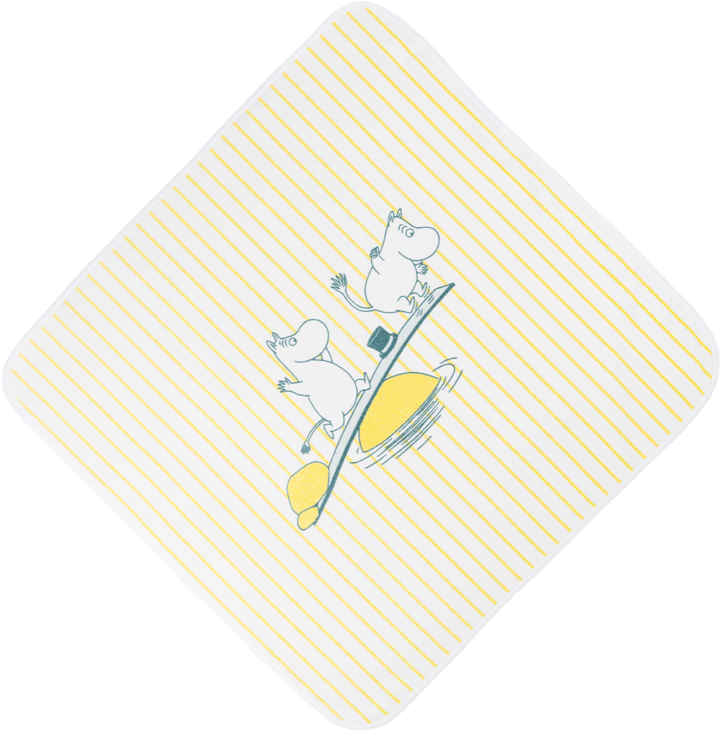 Mumin Badhandduk Med Huva, från Arabia, i färgen Flerfärgad.