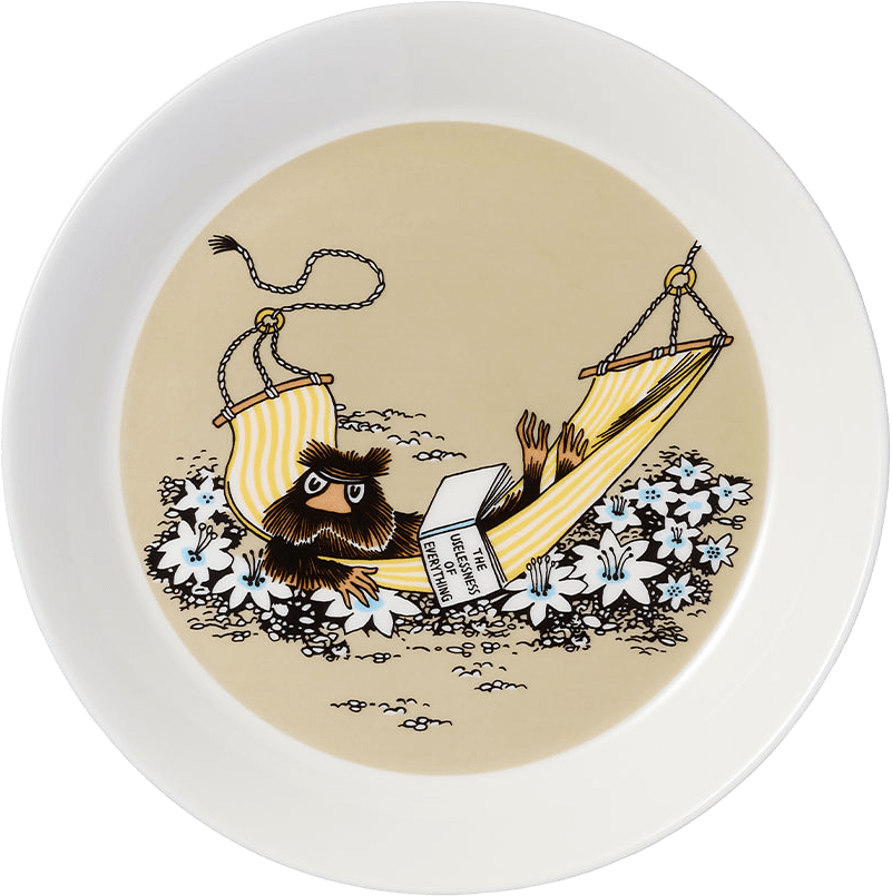 Mumin Tallrik 19Cm Bisamråttan Beige, från Arabia, i färgen Beige.