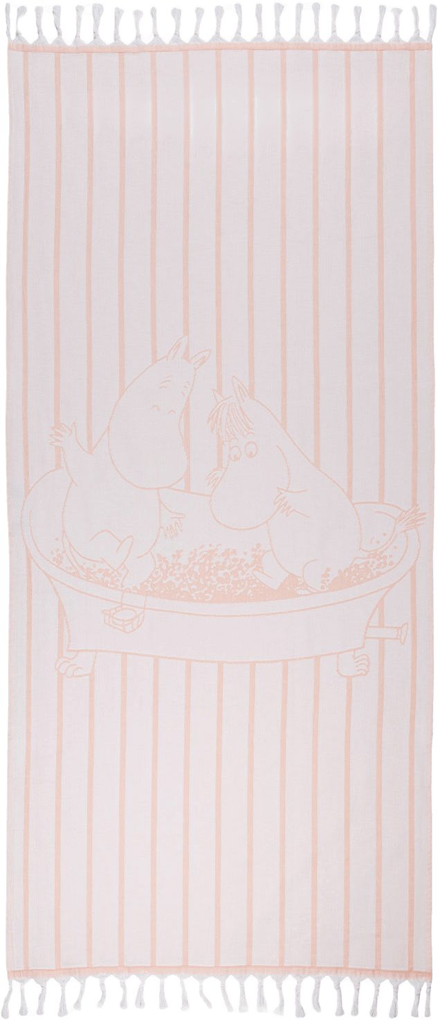 Mumin Hamam Handduk 80X150 Rosa, från Arabia, i färgen Flerfärgad.