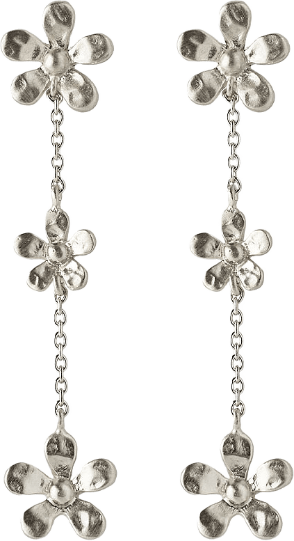Wild Poppy Earrings, från Pernille Corydon, i färgen Silver.