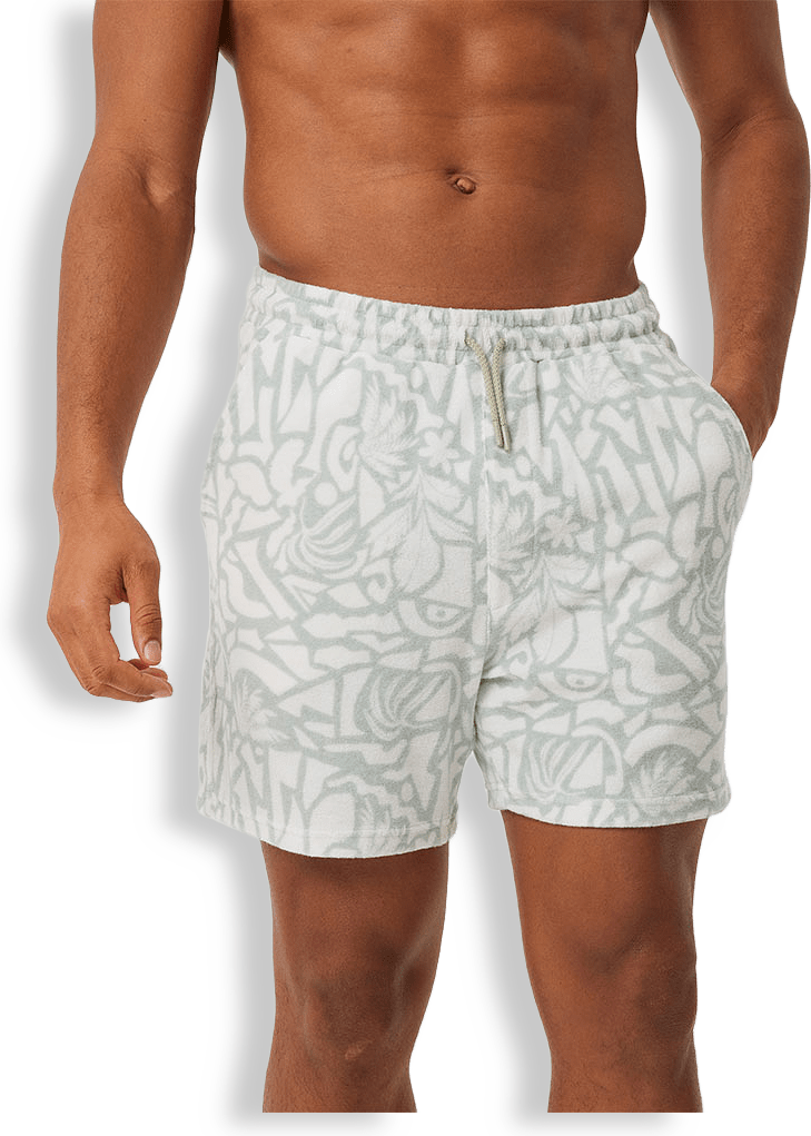 Borg Toweling Pool Shorts