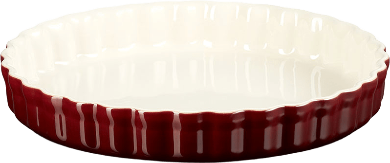 Pajform stengods 28cm, från Le Creuset, i färgen Garnet.