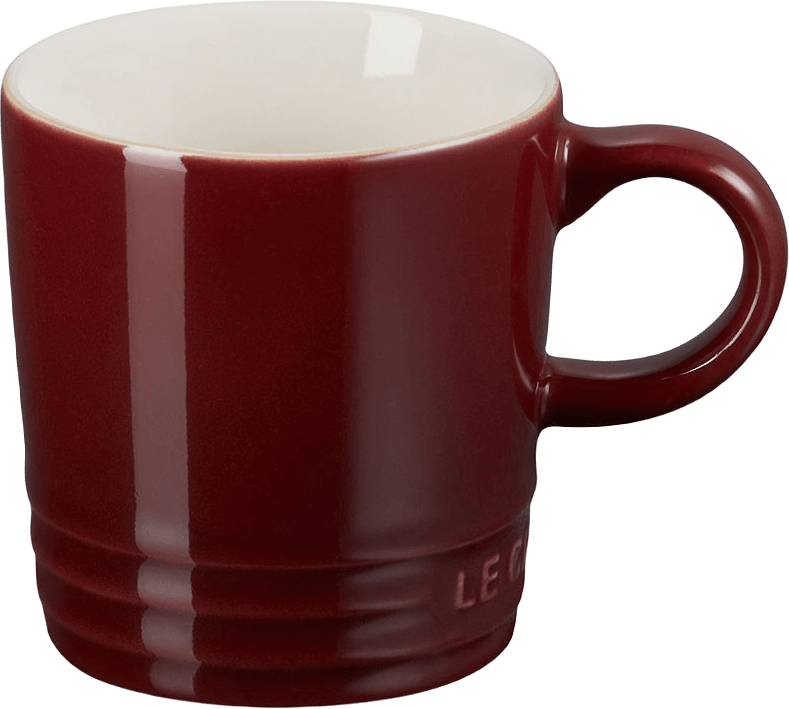 Espressokopp stengods 100 ml, från Le Creuset, i färgen Garnet.