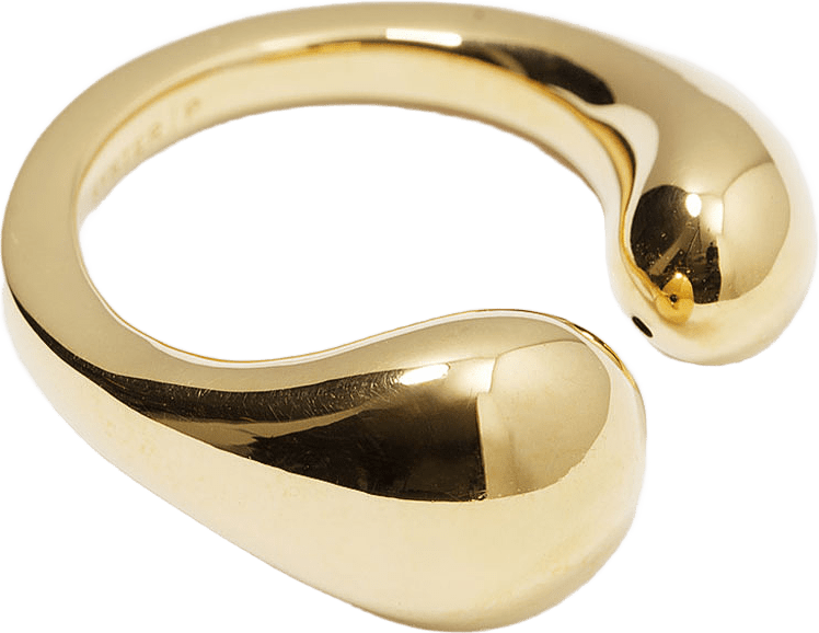 Bolded Drops Ring Gold, från Syster P, i färgen Gold.
