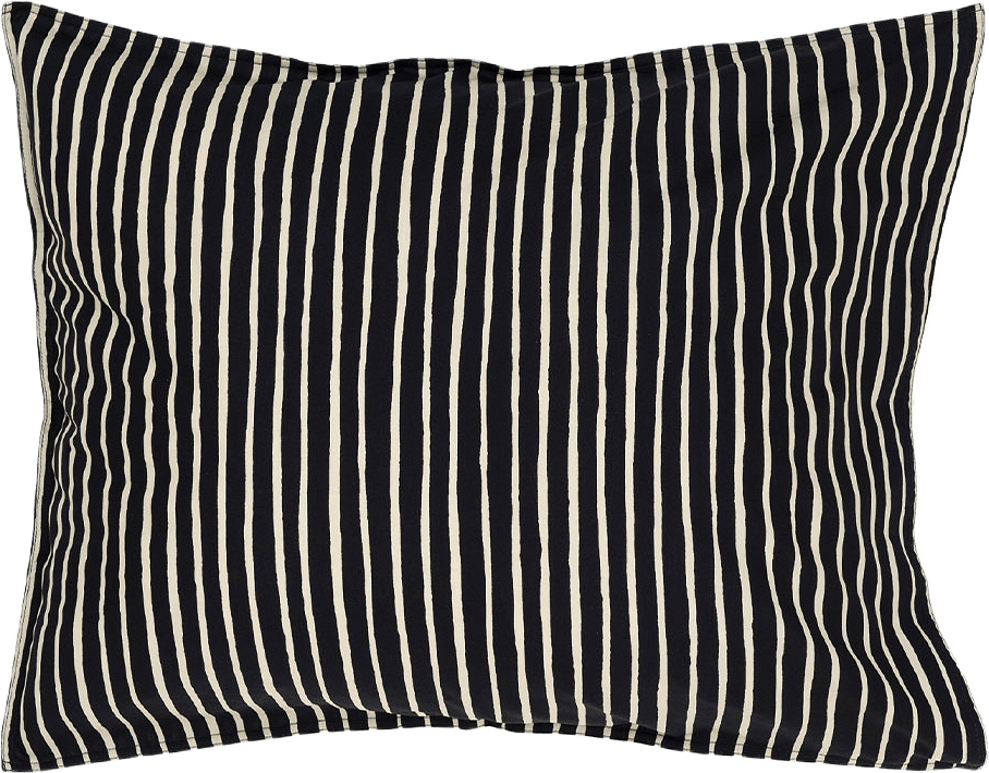 Pillow case 50x60 cm, från Marimekko, i färgen Black, Off White.