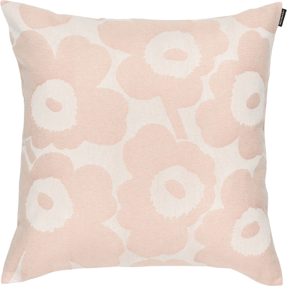 Pieni Unikko Cushion C. 47X47, från Marimekko, i färgen Pink.