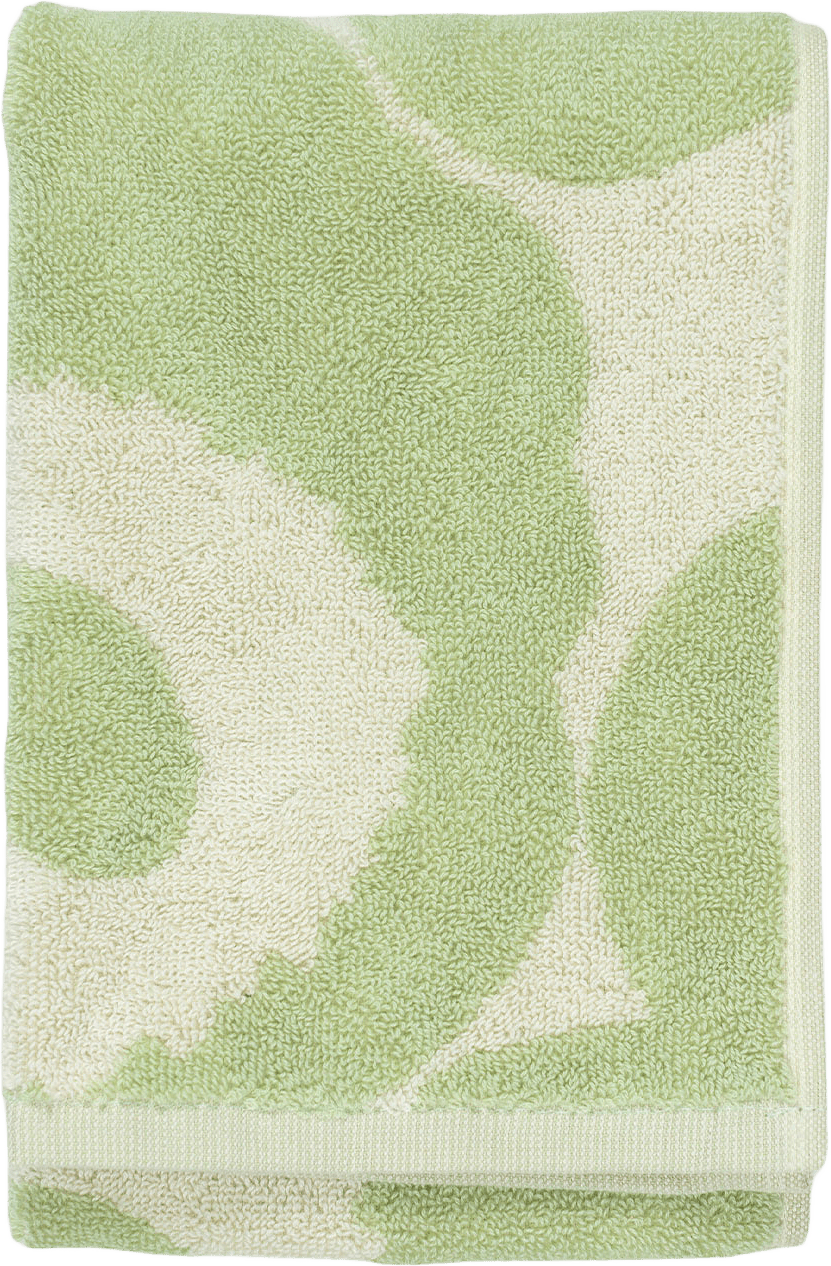 Unikko Guest Towel 30X50 Cm, från Marimekko, i färgen Off White, Sage.