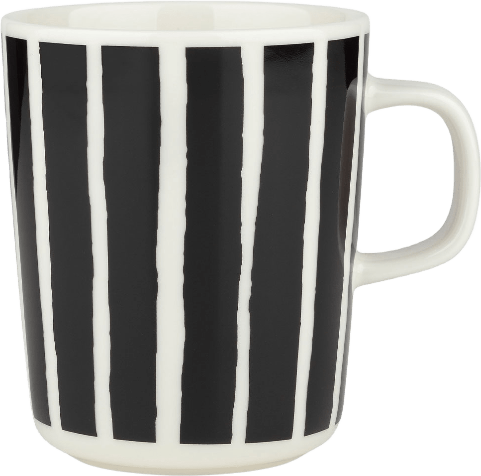 Piccolo Mug 2,5 Dl, från Marimekko, i färgen White, Black.