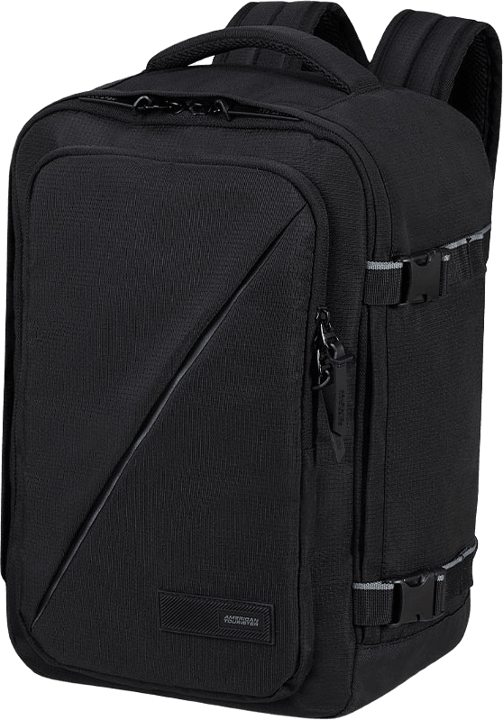 Ryggsäck godkänd kabinväska för Ryan Air, från American Tourister, i färgen Black.
