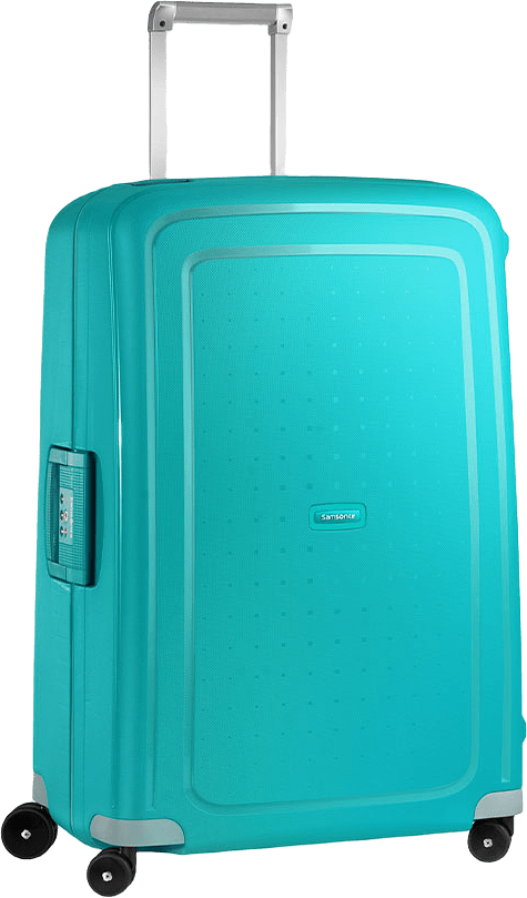 S´cure resväska spinner 75 cm, från Samsonite, i färgen Aqua Blue.