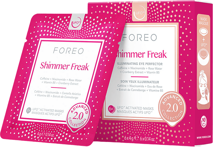 UFO™-Mask Shimmer Freak 2.0, från FOREO, i färgen Clear.