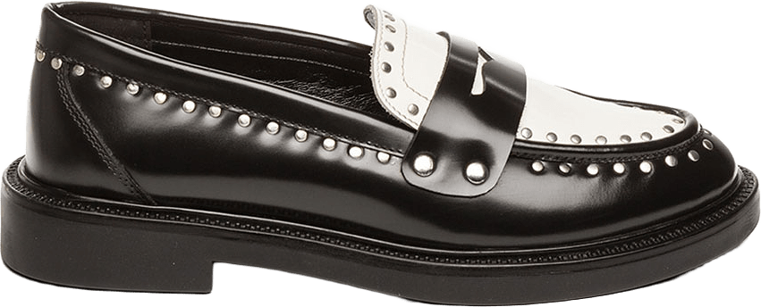 Harloe Loafers, från Steve Madden, i färgen Coconut Mlk/Blk.