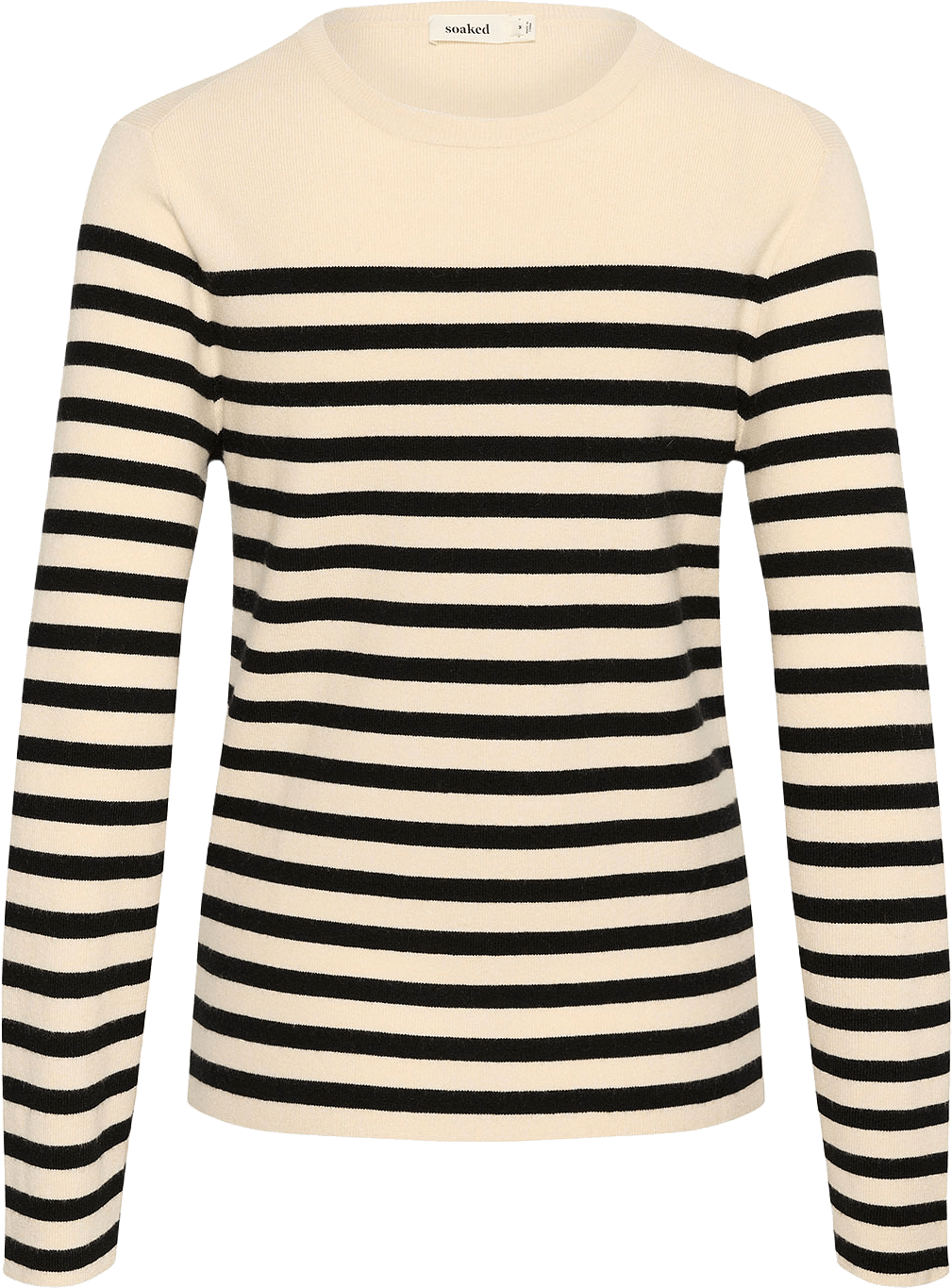SLPina Striped Tee, från Soaked In Luxury, i färgen White With Black Stripe.
