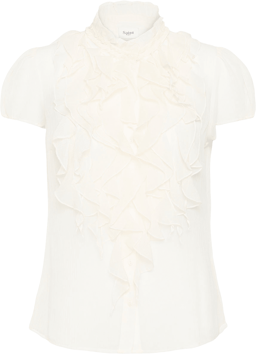 LiljaSZ Crinkle Shirt, från Saint Tropez, i färgen Ice.