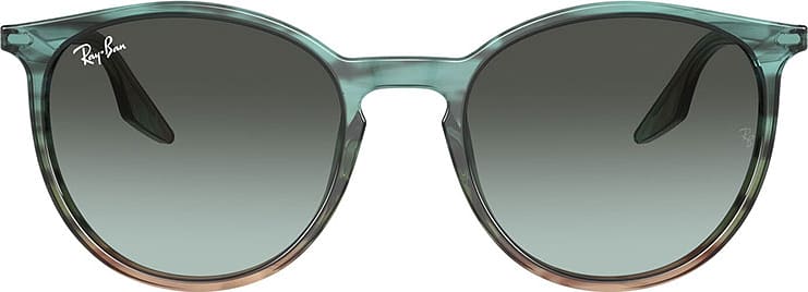 RB2204 SUNGLASSES, från Ray-Ban, i färgen Striped Blu Gradient Green.