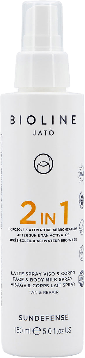 2 IN 1 After Sun & Tan Activator Face & Body Milk Spray Tan & Repair