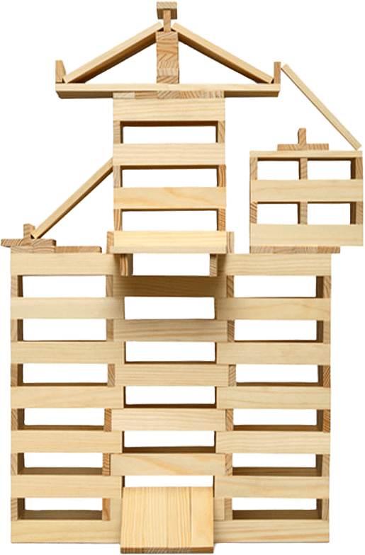 Byggstavar, från MICKI, i färgen Multi.