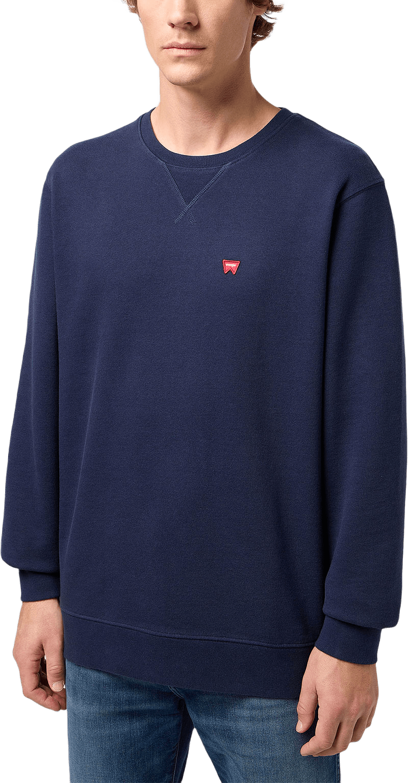 Sign Off Crew, från Wrangler, i färgen Navy.