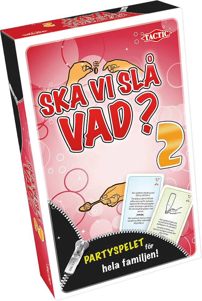 Ska vi slå vad 2 kompakt, från TACTIC, i färgen Red.