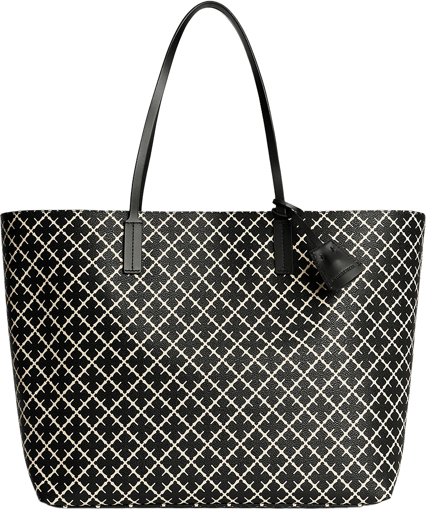 Abi mönstrad toteväska, från By Malene Birger, i färgen Black.