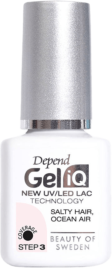 Gel iQ, från Depend, i färgen Salty Hair, Ocean Air.