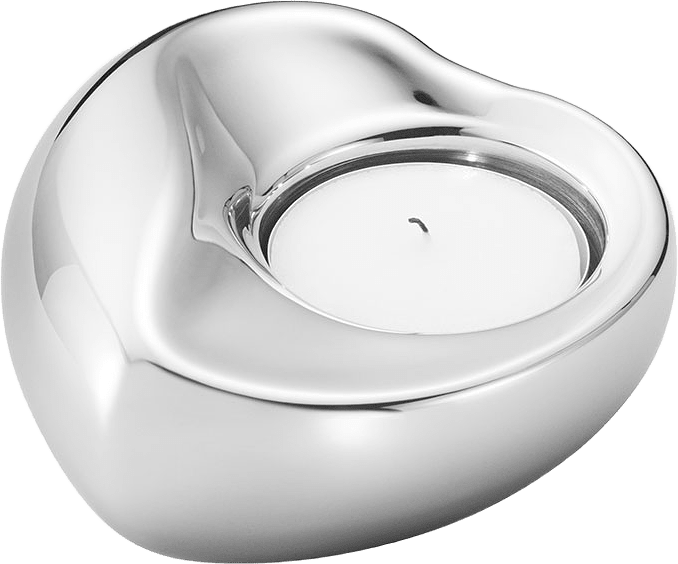 TEALIGHT HJÄRTA, från Georg Jensen, i färgen Rostfritt Stål.