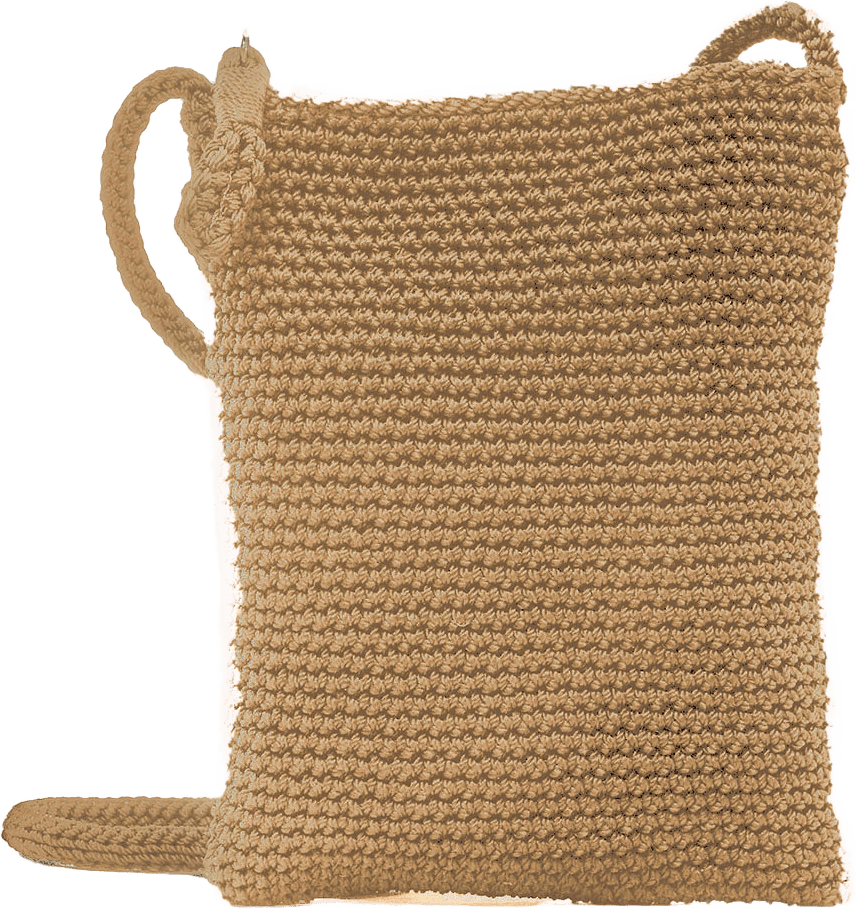 Mobile Case Camel Crochet Collection, från Ceannis, i färgen Camel.
