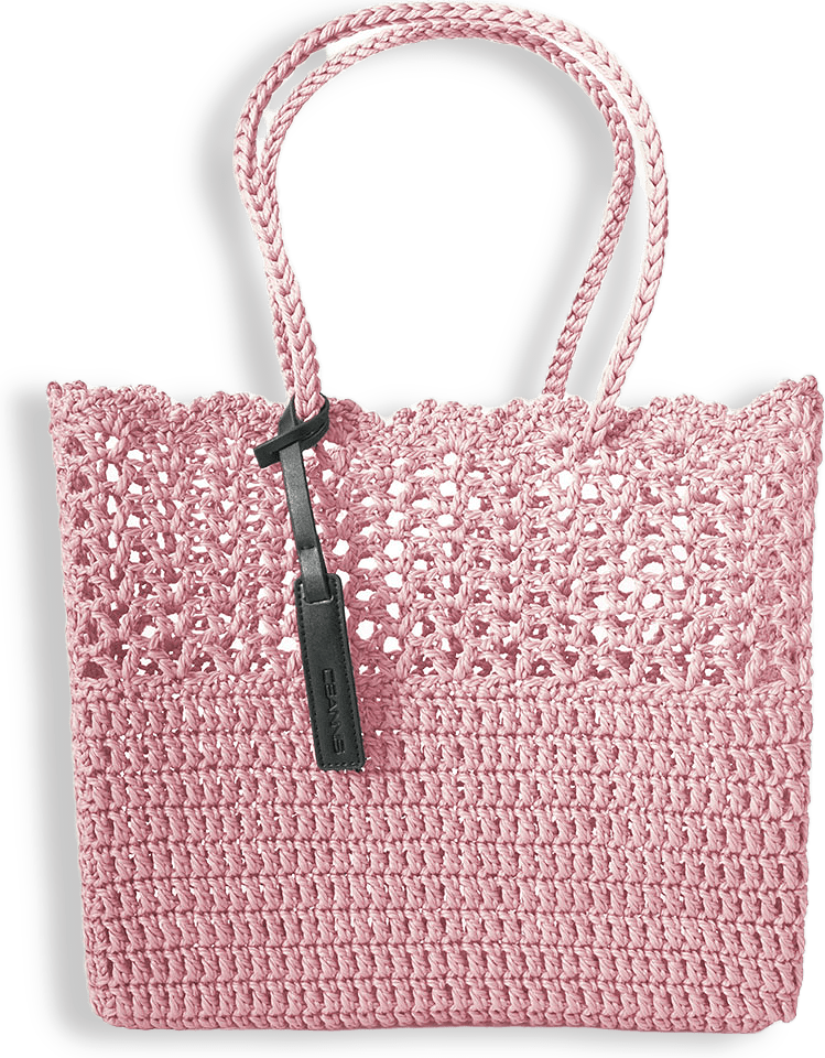 Crochet Basket Pink