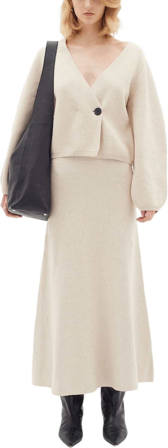 KayllaIW Cardigan, från Inwear, i färgen Haze Melange.