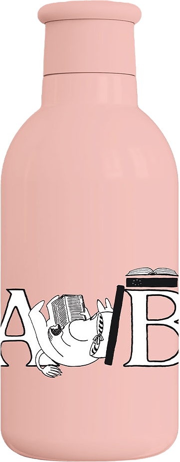 Moomin ABC termosflaska 0.5 l., från Rig-tig, i färgen Moomin Salmon.