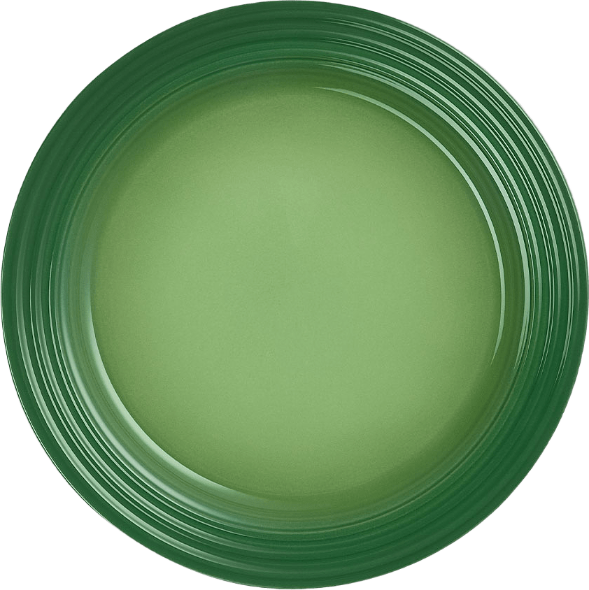 Tallrik Signature stengods 22 cm Bamboo Green, från Le Creuset, i färgen Bamboo Green.