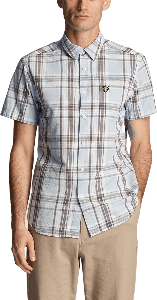 Linen Check Short Sleeve Shirt