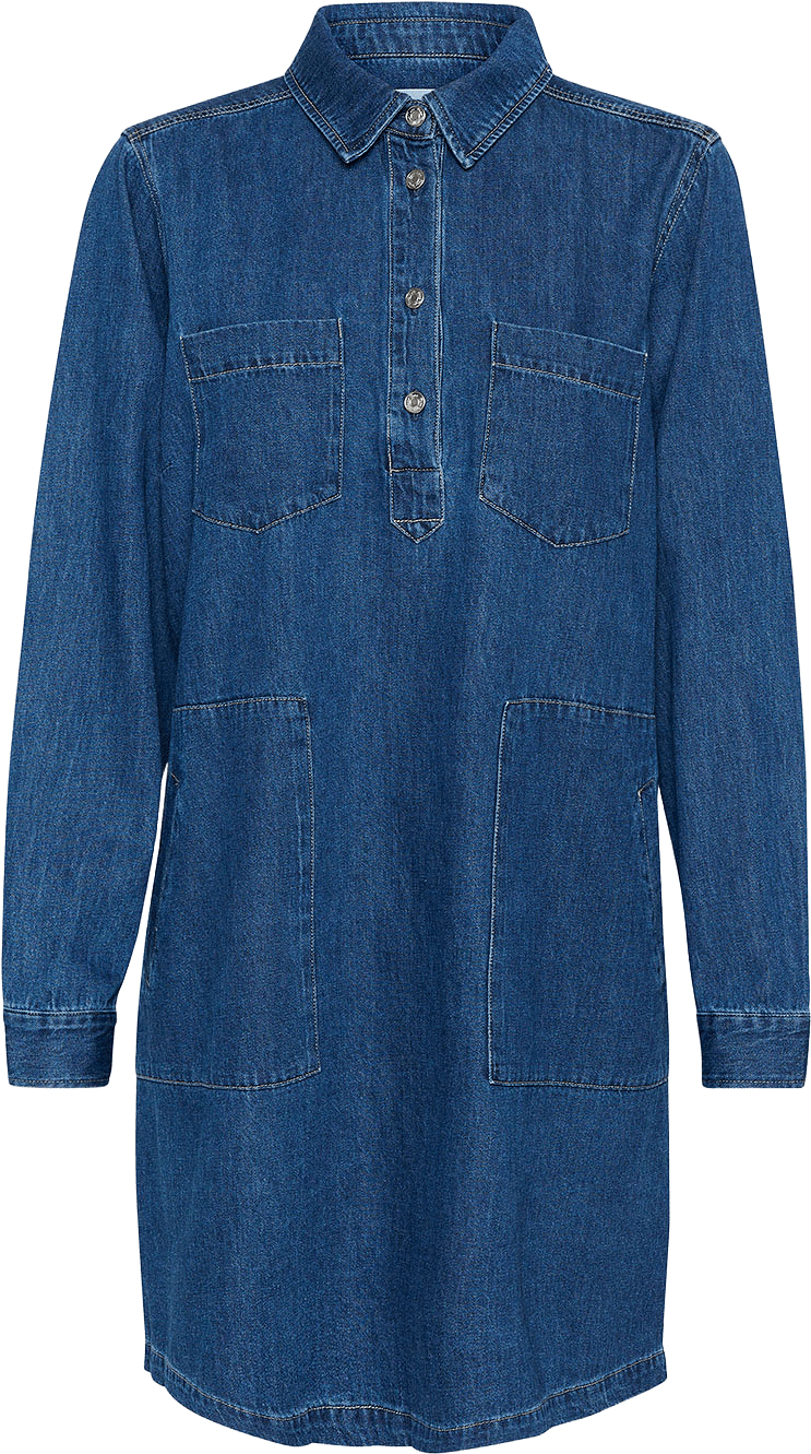 StinePW Dress, från Part Two, i färgen Medium Blue Denim.