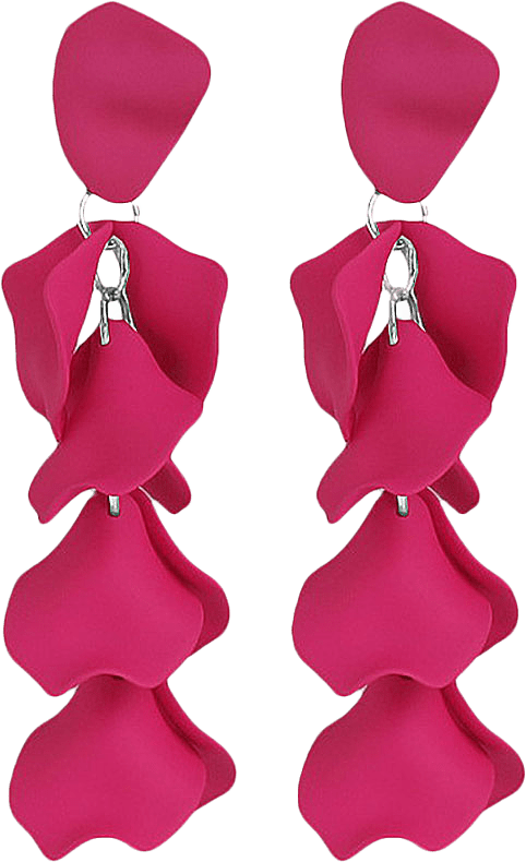 FLAKE EARRINGS BARBIE, från WOS, i färgen Pink.