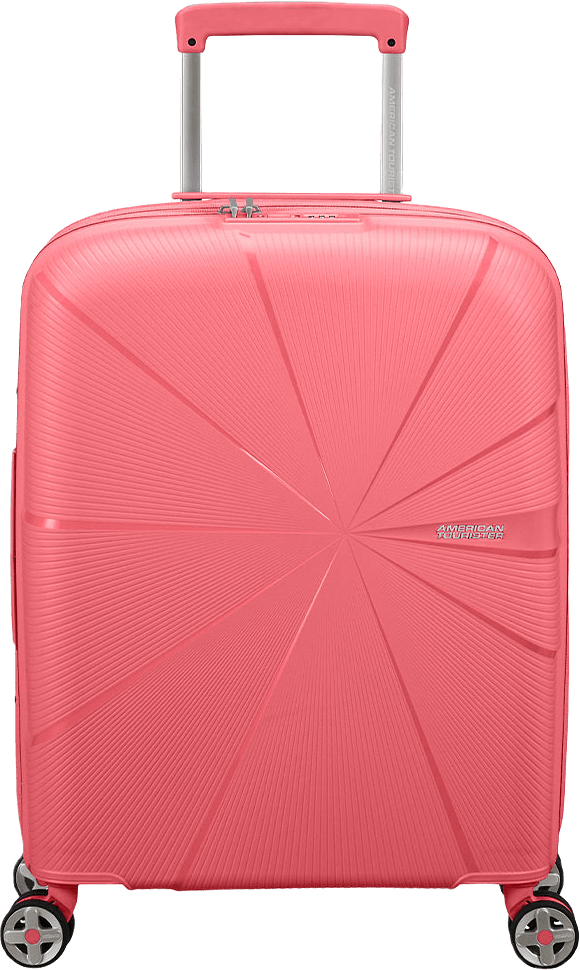 Starvibe kabinväska 55 cm, från American Tourister, i färgen Sun Kissed Coral.