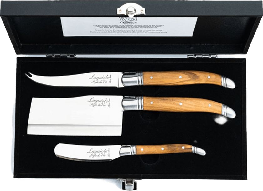 Style de Vie Ostkniv 3 set Laguiole, från Style de Vie, i färgen Steel/Wood.