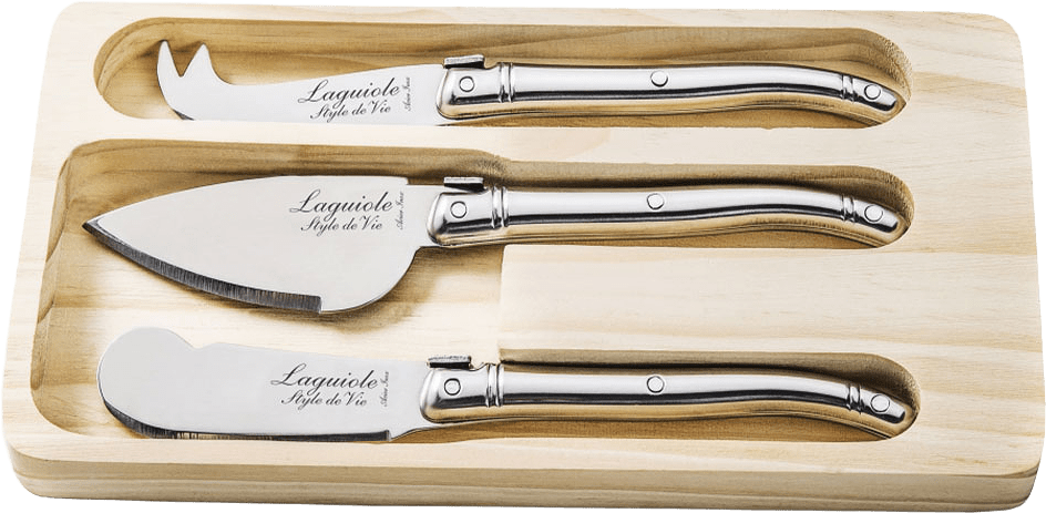 Style de Vie Ostkniv 3 set Laguiole, från Style de Vie, i färgen Steel.
