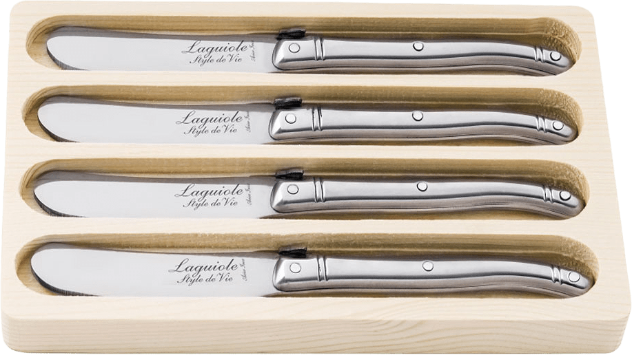 Style de Vie Smörkniv 4 set Laguiole, från Style de Vie, i färgen Stainless Steel.