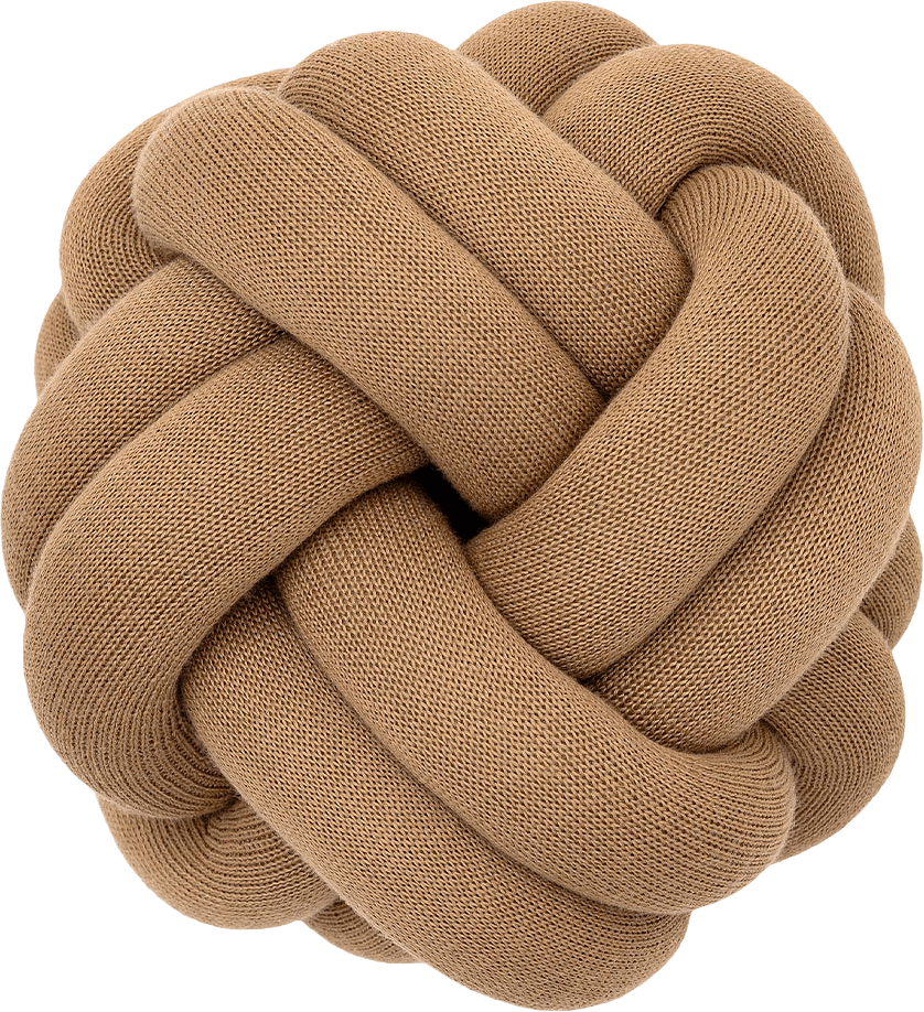 Knot Cushion - Camel