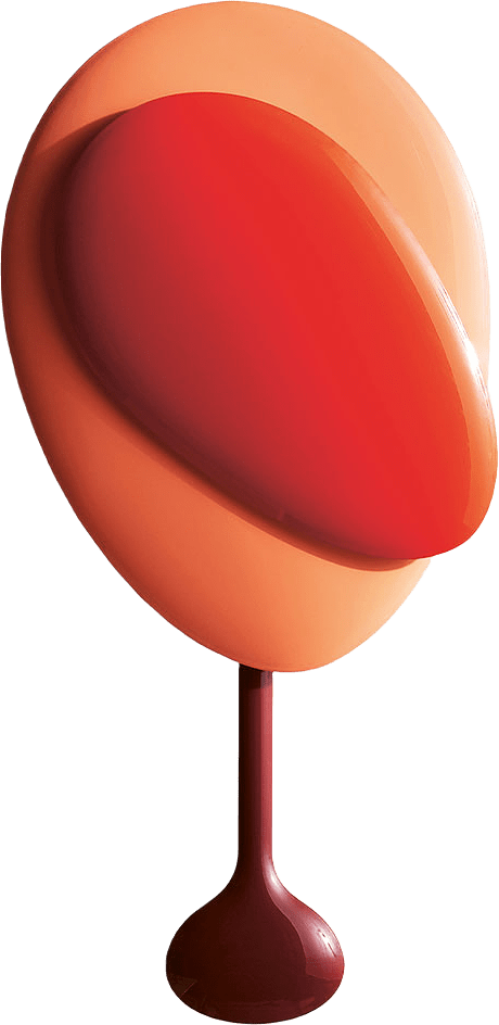 Mellow Clock, från Design House Stockholm, i färgen Red.