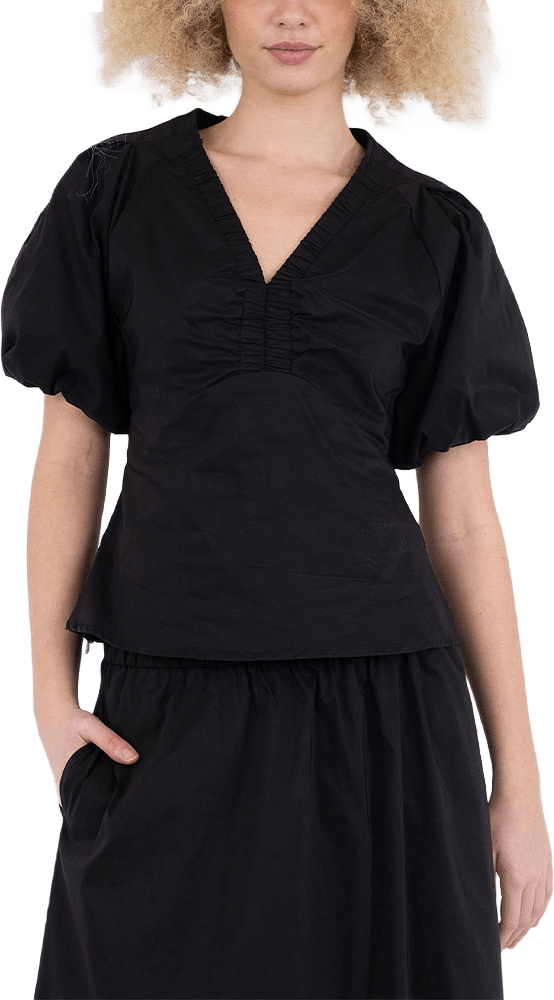 Irina Poplin Blouse, från Neo Noir, i färgen Black.