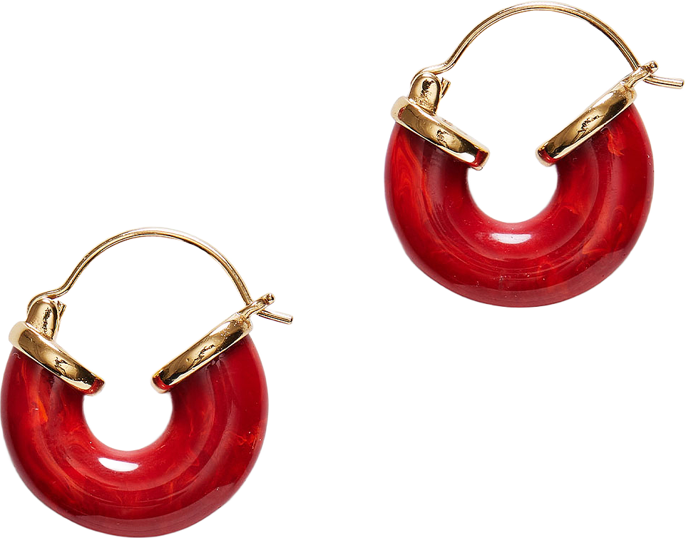 Petit Swell Hoop - Bright Red, från Anni Lu, i färgen Bright Red.