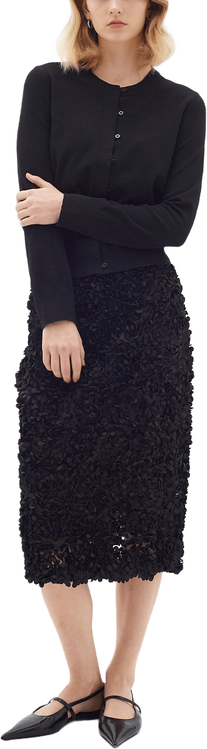 KellsieIW Cardigan, från Inwear, i färgen Black.