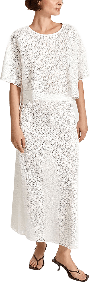 PAULINA SKIRT, från Stylein, i färgen White.